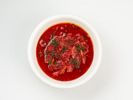 Борщ постный