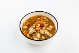 Куриный суп с ракушками