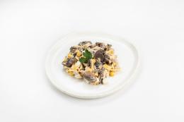 Салат печеночный с грибами