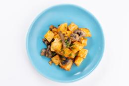 Запеченный картофель с грибами
